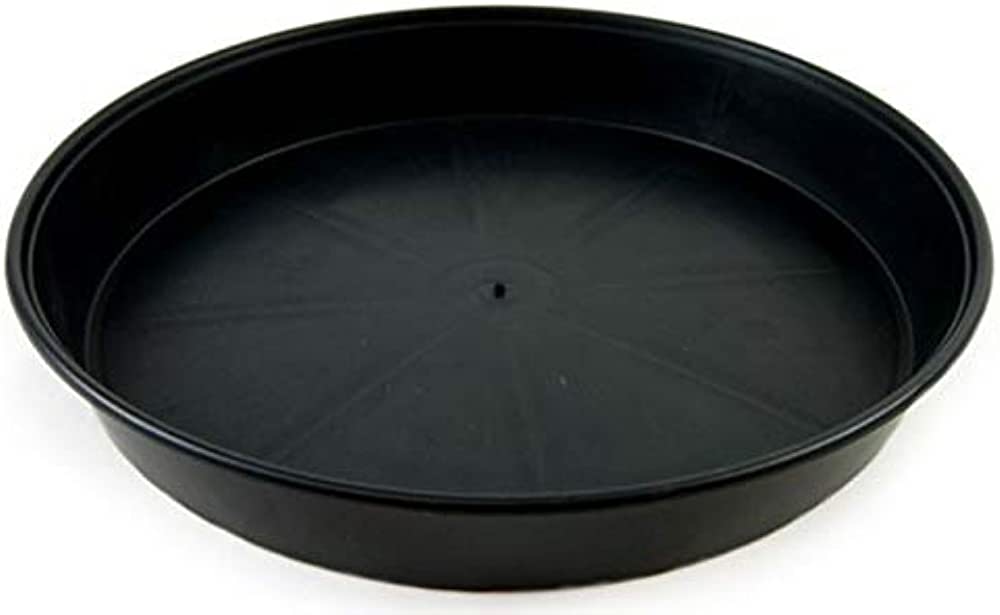 10 x 18cm Black Saucers