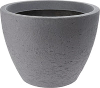 Grey Stone Effect Plastic Plant Pot Planter