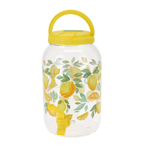 Lemon Patterned Drinks Dispenser