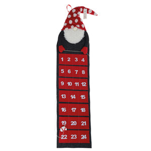 Hanging Father Christmas Advent Calendar with Pockets