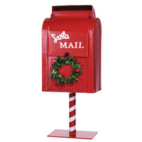 Red Santa Mailbox for Children’s Cards & Letters to the North Pole