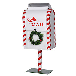 White Santa Mailbox for Children’s Cards & Letters to the North Pole