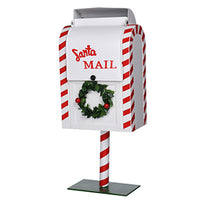 White Santa Mailbox for Children’s Cards & Letters to the North Pole