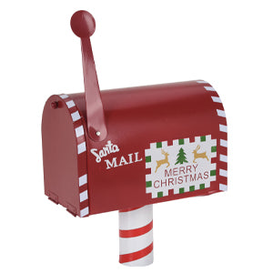 Red Santa Mailbox for Kids Children’s Cards & Letters to the North Pole