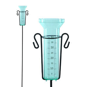 Plastic Ground Rain Gauge Meter with Holder Water Level Rainfall