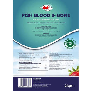 Doff Fish, Blood & Bone 2kg  - Ready to Use Natural All Purpose Fertiliser