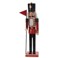 Set of 2 Christmas Wooden Nutcracker Classic Decoration