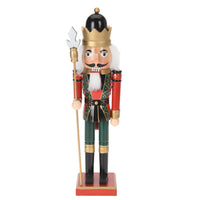 Set of 2 Wooden Nutcracker Traditional Decoration