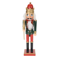 Set of 2 Wooden Nutcracker Traditional Decoration