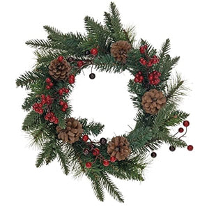 Traditional Decorated Christmas Wreath