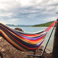 Cotton Hammock with Metal Stand