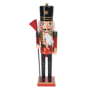 Set of 2 Wooden Nutcracker Ornament Decoration