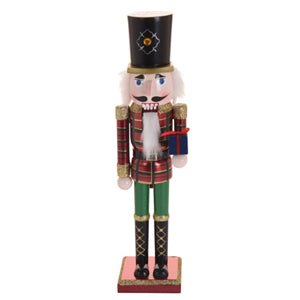 Set of 3 - 50cm Tall Christmas Wooden Nutcracker Decoration