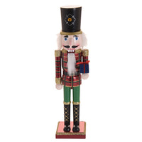 Set of 3 - 50cm Tall Christmas Wooden Nutcracker Decoration