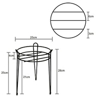 Metal Round Plant Pot Stand