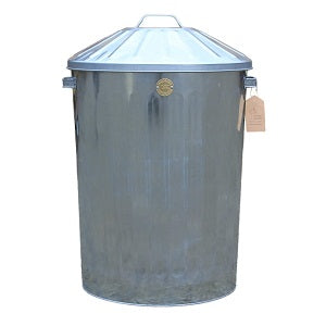 90 Litre Galvanised Metal Bin