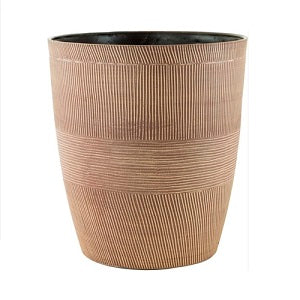 Caramel Wood Small Plant Pot