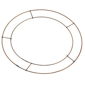 12" Flat Copper Wire Wreath Making Ring