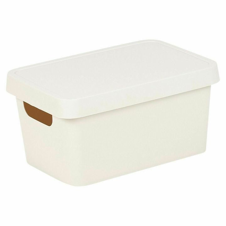 3.6 Litre Cream Storage Box with Lid