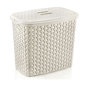 Cream Rattan Washing Powder Storage Box