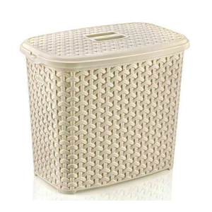 Light Brown Rattan Washing Powder Storage Box