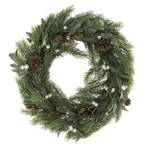 Festive Artificial Christmas Wreath Ring