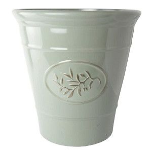 Olive Emblem Round Plant Pot