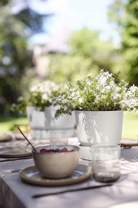 7.6 Litre White Plant Pot