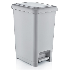 Plastic Pedal Bin - Grey