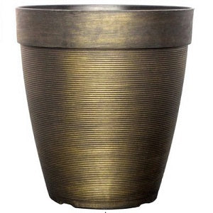 17 Litre Black Bronze Plant Pot