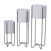 White Metal Plant Pot Stand