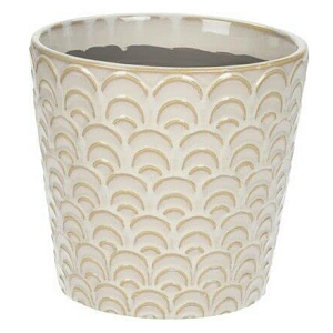 Scallop Ceramic Plant Pot