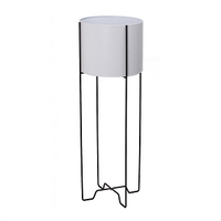 White Metal Plant Pot Stand