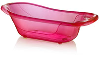 Large 50 Litre Aqua PINK Clear Transparent Baby Bath Tub