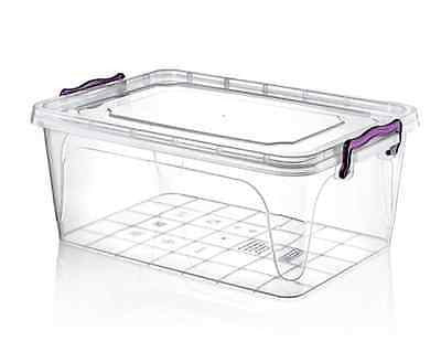 Large Clear Transparent Plastic Storage Box